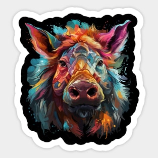 Warthog Rainbow Sticker